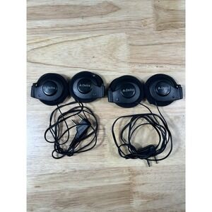 VTG Origional DELTA AIRLINES INFLIGHT OVER‎ THE EAR HEADPHONES AUDIO